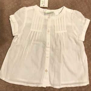 First Impressions Baby Girl White Top